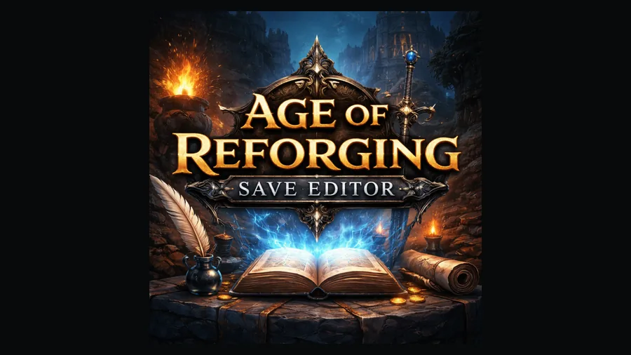 Age of Reforging Save Editor current UI preview