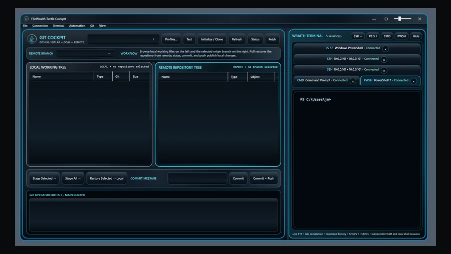 FileWraith cockpit preview