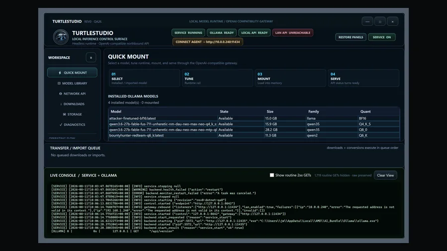 TurtleStudio current UI preview